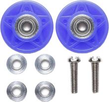 Tamiya Mini 4WD Grade-Up Parts No. 551 13mm Plastic Roller (Blue) Bearing Specification 15551