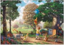 Tenyo 500 Piece Jigsaw Puzzle Winnie The Pooh II Gyutto Series (Stained Art) (25x36cm)