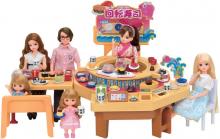 Takara Tomy "Licca-chan Kuru Kuru Conveyor Sushi" Dress-up Doll, Pretend Play Toy, Ages 3 and Up, Passed Toy Safety Standards, ST Mark Certified Licca TAKARA TOMY