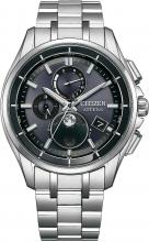 CITIZEN Attesa Moon Phase Radio Solar Waterproof BY1001-66E