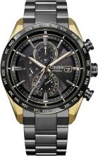 Reloj CITIZEN ATTESA (Hecho en Japón) Edición Limitada Controlado por Radio Ligero AT8384-58E Hombre Negro Oro