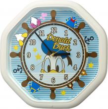 RHYTHM Disney Donald Duck Wall Clock Karakuri Clock with 4 Disney Songs White 37x37x9.3cm 4MH441MC03