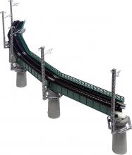 KATO N gauge curve iron bridge set R448-60? green 20-823 model railroad supplies