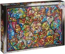 1000 Piece Jigsaw Puzzle Disney All Star Stained Glass  (51.2x73.7cm)