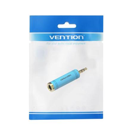 VENTION 6.5mm Female to 3.5mm Male Adapter Blue VA-6739