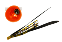 Jackall Lure Saltwater Lead-type Binbin Ball Slide 60g F182 Orange Orange/Jet Black Red T+