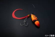 Jackall Lure Saltwater Ranbu Binbin Switch Spare Rubber Hook Set #9/#9 Orange & Black/Gold Set (2 SET) (t)