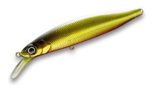 ISSEI Lures Bass G.C. Minnow 89SR-SP #07 Kin-Kuro