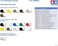 Tamiya 1/72 Warbird Collection No.54 US Army North American F-51D Mustang Korean War Specification Plastic Model 60754